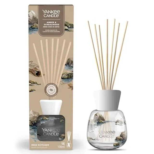 Yankee Candle Diffuseur de parfum ambre et bois de santal