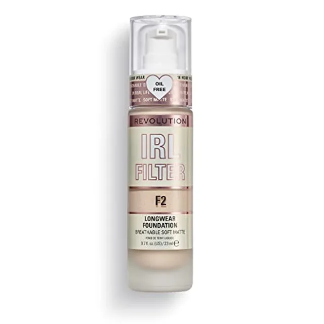 Makeup Revolution, Irl Filter, Longwear, Fond de Teint, F2, 23ml