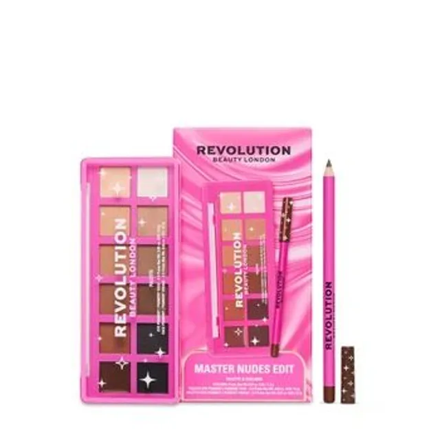 Palettes maquillage yeux Revolution Make Up Coffret The Master Nudes Edit 2 Pièces