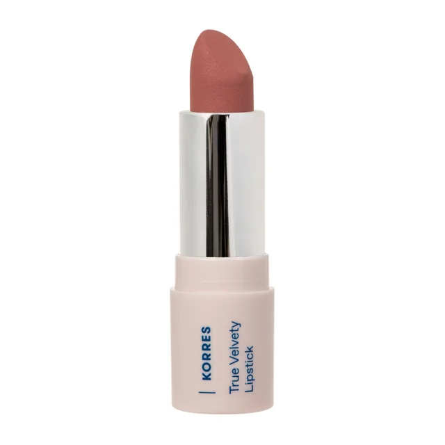 KORRES True Velvety Rouge à lèvres Nude Pink 13, couleur nude, avec couleur intense et texture crémeuse, haut