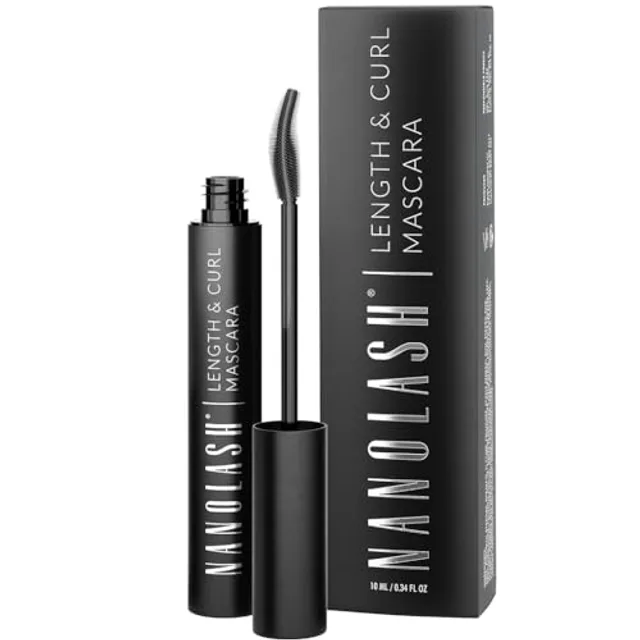 Mascara allongeant et recourbant Nanolash 10 ml - mascara pour la longueur, cils recourbés et longs, mascara