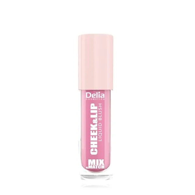 Delia Cosmetics Mix & Match - Cheek & Lip 04 - Blush Liquide pour Joues & Lèvres - Blush Crème - Teinte