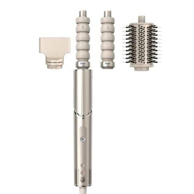 Sèche-cheveux & styler soufflant 2 en 1- SHARK FLEXSTYLE - HD426SLEU - 3 accessoires - Champagne - 1400 W