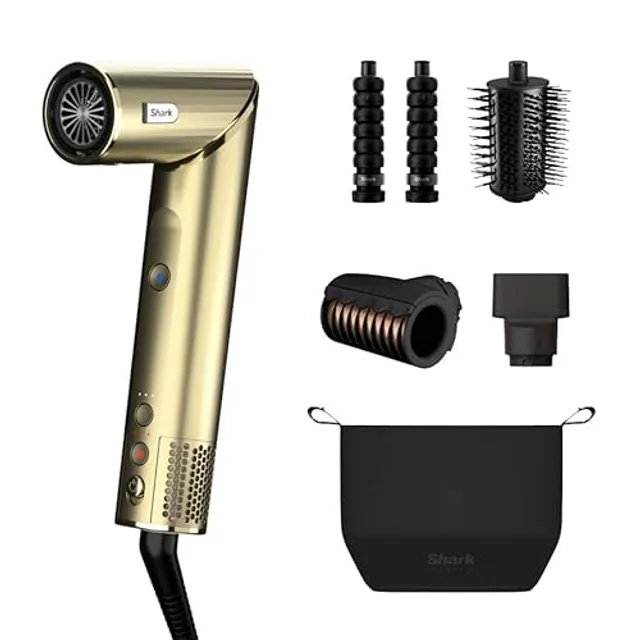 Shark FlexStyle HD434F1GDEU Sèche-cheveux 4 en 1 Édition limitée, accessoire de bouclage automatique, brosse
