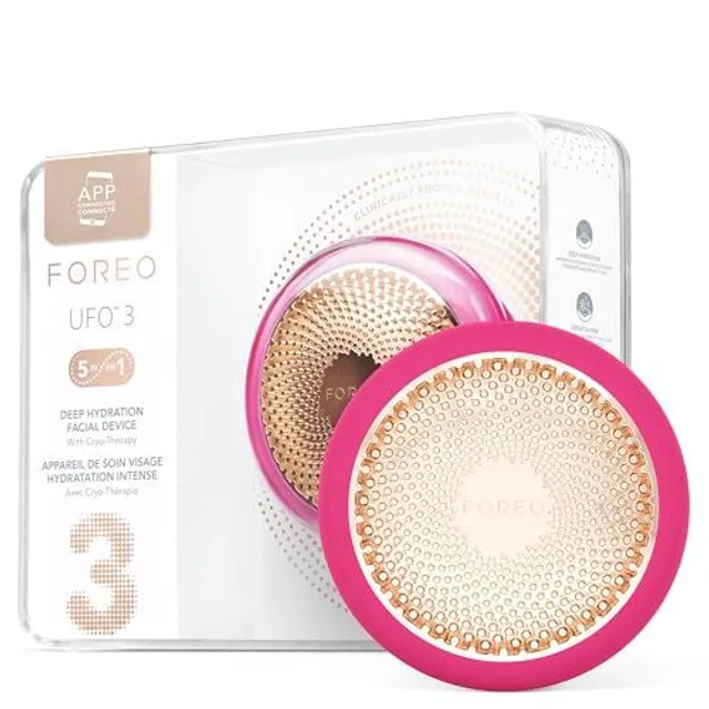 UFO 3 masque hydratant visage profond - Spa visage 5 en 1 - Luminothérapie lumière rouge, thermothérapie