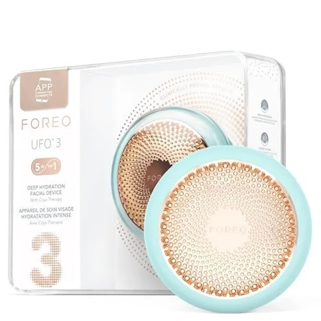 UFO 3 masque hydratant visage profond - Spa visage 5 en 1 - Luminothérapie lumière rouge, thermothérapie