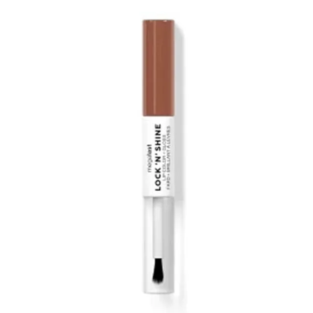 Wet N Wild Megalast Lock N' Shine, Couleur Pour Les Lèvres et Gloss Transparent, Formule Enrichie à La