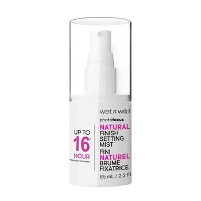 Wet n Wild Photo Focus Natural Finish Setting Mist, Spray Fixateur de Maquillage Enrichi en Vitamine B5 et E