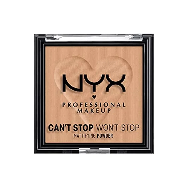 NYX Professional Makeup Poudre Matifiante Can't Stop Won't Stop, Fini Mat, Tan