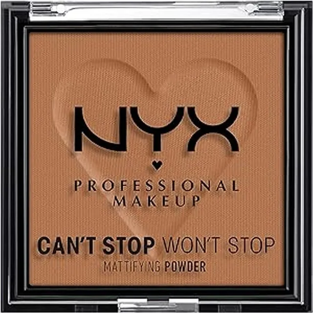 NYX Professional Makeup Poudre Matifiante Can't Stop Won't Stop, Fini Mat, Mocha