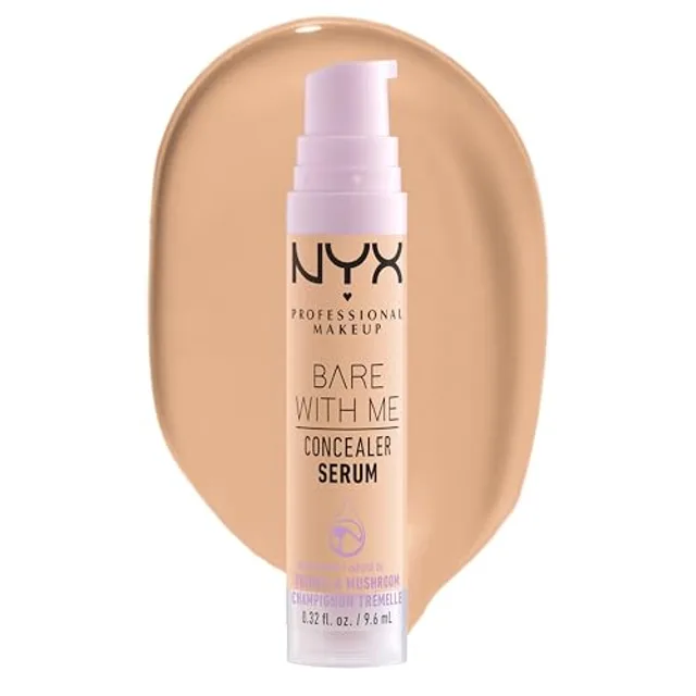 NYX Professional Makeup Sérum Correcteur Bare With Me, Naturel, Couvrance Moyenne, Teinte : Beige, 9,6 ml