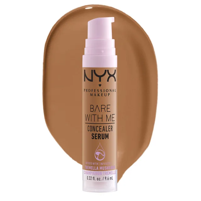 NYX Professional Makeup Sérum Correcteur Bare With Me, Naturel, Couvrance Moyenne, Teinte : Deep Golden, 9,6