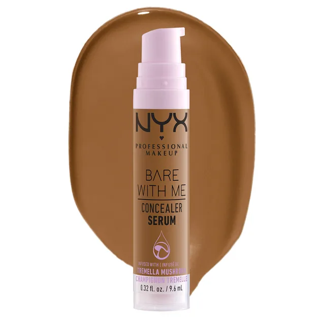 NYX Professional Makeup Sérum Correcteur Bare With Me, Naturel, Couvrance Moyenne, Teinte : Camel, 9,6 ml