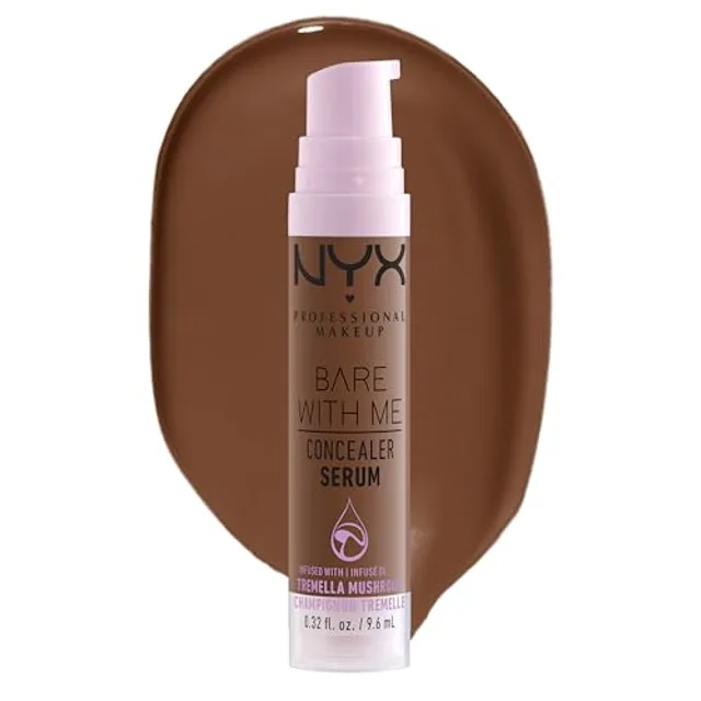 NYX Professional Makeup Sérum Correcteur Bare With Me, Naturel, Couvrance Moyenne, Teinte : Rich, 9,6 ml