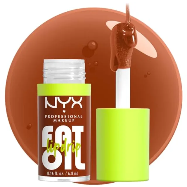 NYX Professional Makeup Gloss Huile à Lèvres Fat Oil Lip Drip, Haute Brillance, Fini Non Collant, Hydratation