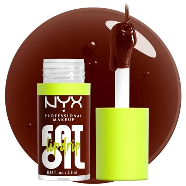 NYX Professional Makeup Gloss Huile à Lèvres Fat Oil Lip Drip, Haute Brillance, Fini Non Collant, Hydratation