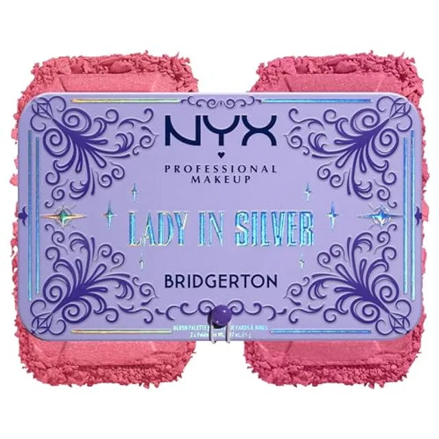 NYX Professional Makeup x Bridgerton, Collection limitée, Palette Blush Lady In Silver