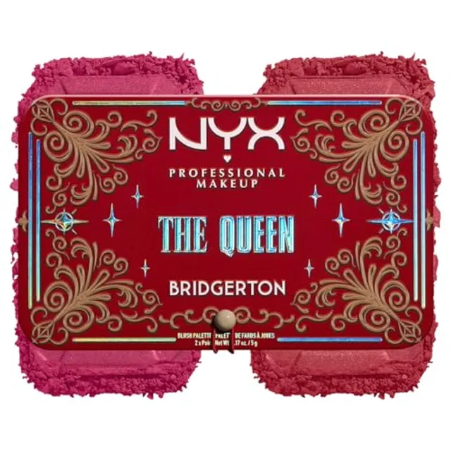 NYX Professional Makeup x Bridgerton, Collection limitée, Palette Blush The Queen