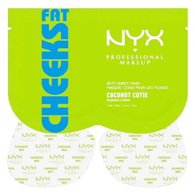 NYX Professional Makeup - Fat Cheeks Masque Pour les Fesses - Soin Ciblé - Usage Unique - Notes de Noix de