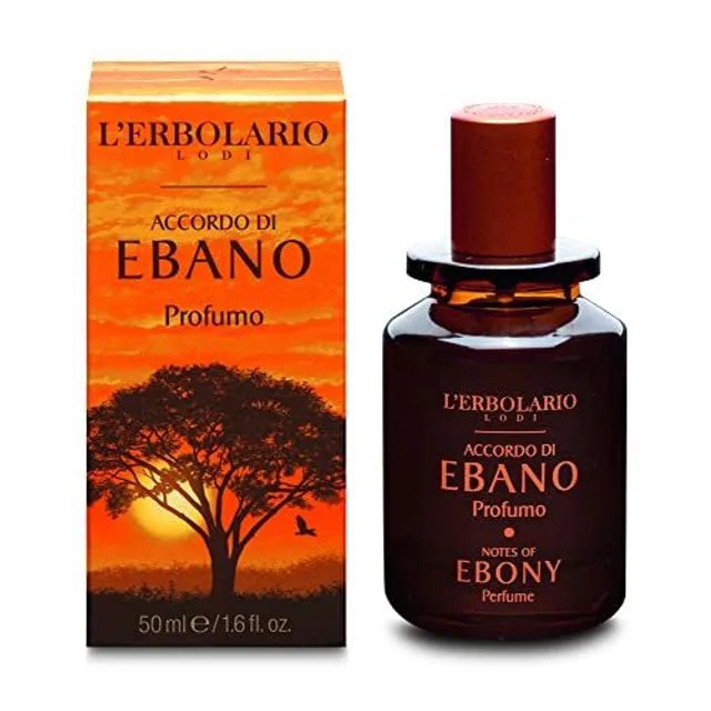 L'Erbolario Ebony Accord Parfum Homme, Parfum Masculin Hespéridé Et Boisé, Eau De Parfum Homme, Format : 50 Ml