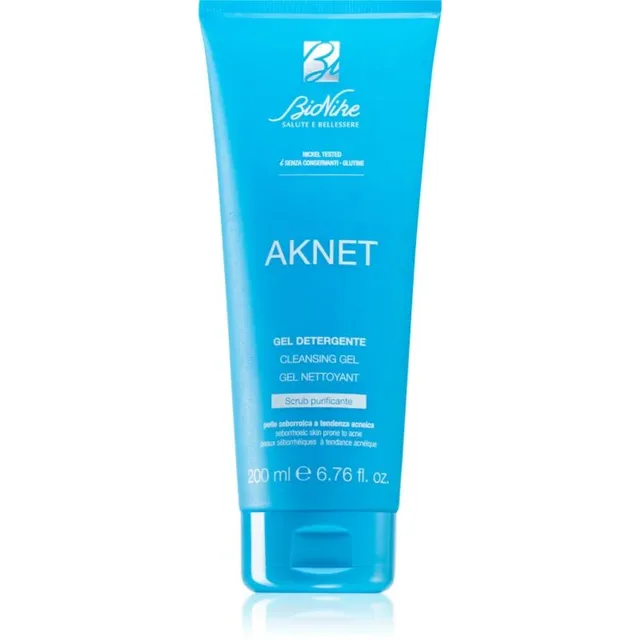 BioNike Aknet gel nettoyant exfoliant pour peaux grasses et à problèmes 200 ml