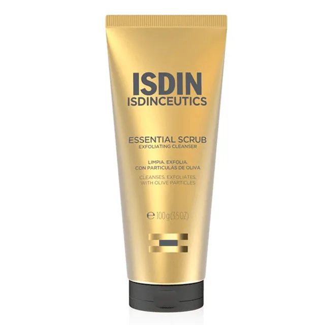 Isdinceutics - Essential Scrub Nettoyant Exfoliant - Visage - Tous Types De Peaux, 100g