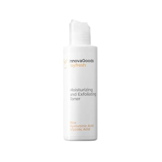 InnovaGoods® Tonico Crème hydratante pour le visage 150 ml Gommage visage avec riz, acide glycolique, acide