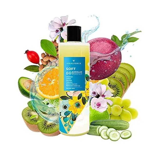 SOFT MICELLAIRE. Eau Micellaire Biologique 400ml 6 en 1 Peau I Sèche ou Normale I Démaquillant 100%Naturel et