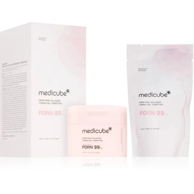medicube - PDRN Pink Collagen Toning Gel Toner Pad (EU/UK Packaging) 70 pads