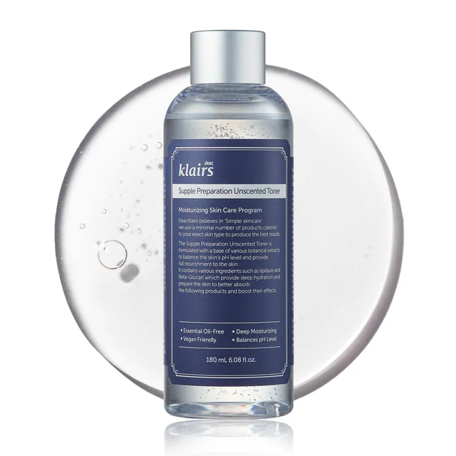 UNKNOWN [KLAIRS] Supple Preparation Unscented Toner 180ml lightweight, essential oil-free, alcohol free