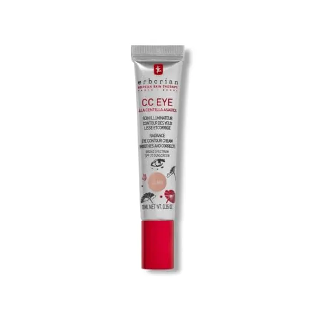Erborian – CC Eye Crème Clair à la Centella Asiatica – Soin Illuminateur et Correcteur Teinté Contour des