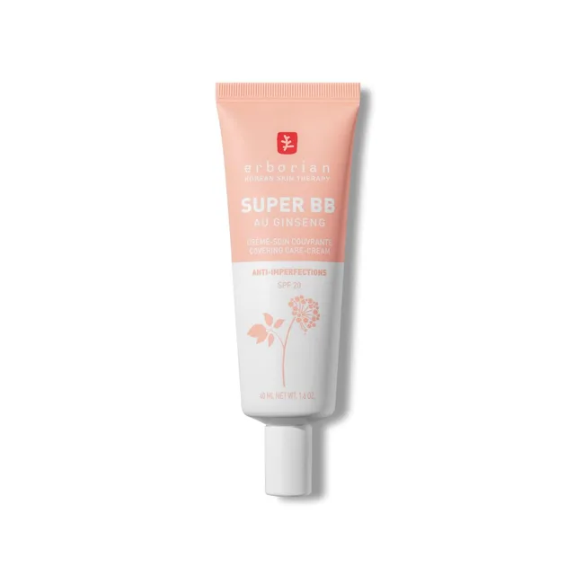 Erborian Super BB Crème au Ginseng - Crème soin teinté haute couvrance anti-imperfections - Clair 40 ml
