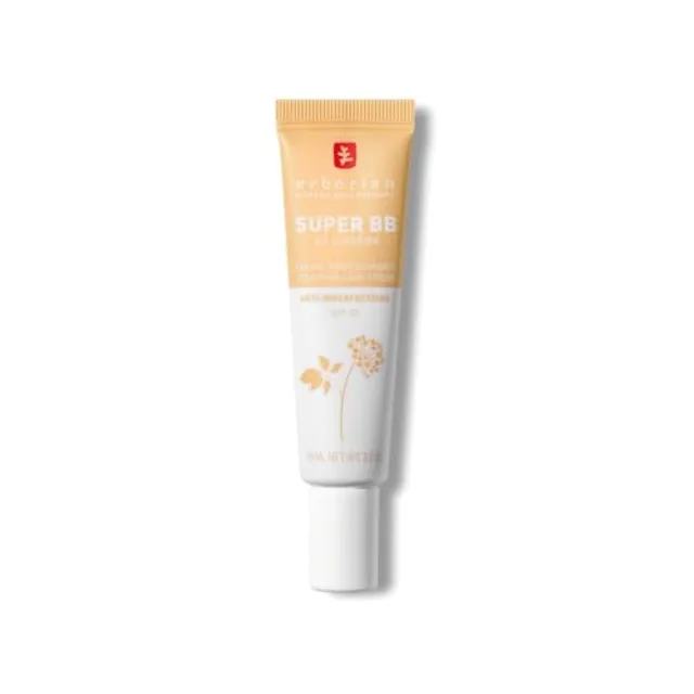 Erborian Super BB Crème au Ginseng - Crème soin teinté haute couvrance anti-imperfections - Nude 15 ml