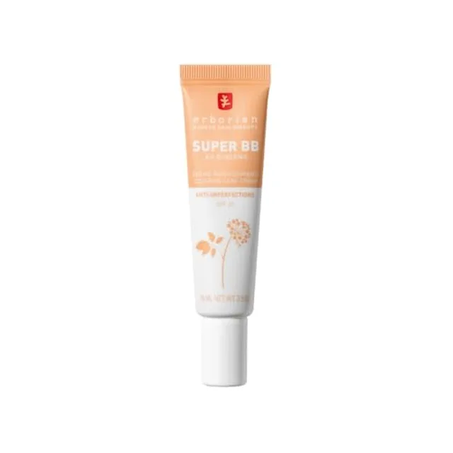 Erborian Super BB Crème au Ginseng - Crème soin teinté haute couvrance anti-imperfections - Doré 15 ml