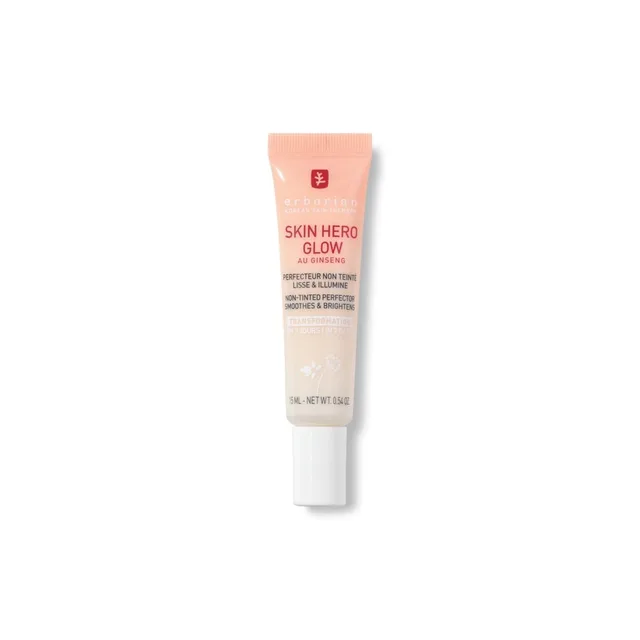 Erborian - Skin Hero Glow - Soin Visage Perfecteur de Peau Non Teinté + Booster d’Éclat 7 Jours - Effet Glass