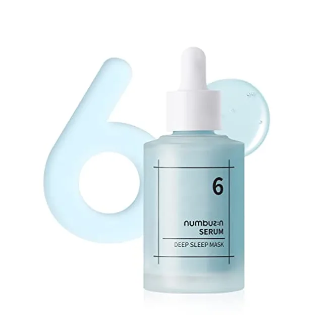 numbuzin Sérum de masque de sommeil profond No.6, 1,69 fl.oz / 50 ml | Peau terne, sèche, hydratante, lueur