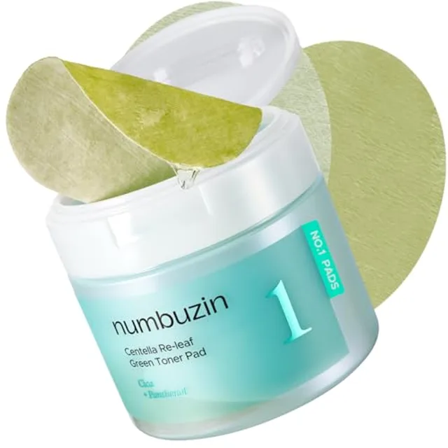 numbuzin - Tampon de toner vert No.1 Centella Re-Leaf - 190ml/70pads