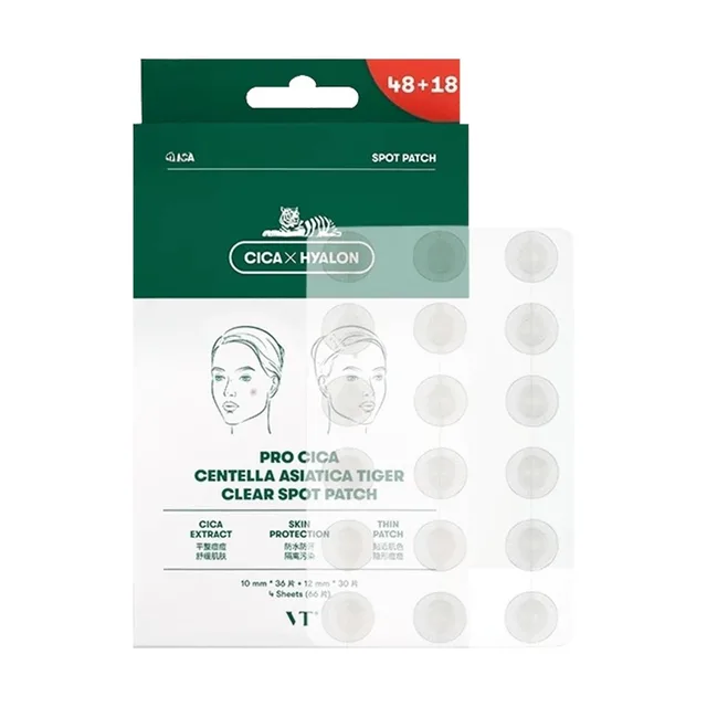 VT - Set de patchs anti-boutons Pro Cica Centella Asiatica Tiger Clear