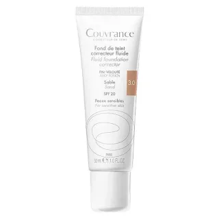 Fond de teint correcteur unifiant fluide Sable N°3.0 - peaux claires à dorées 30ml