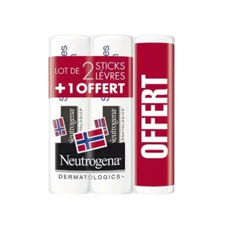NEUTROGENA Stick Lèvres - 2 + 1 gratuit