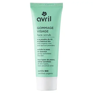 Gommage visage à la poudre de riz et à l'abricot certifié bio