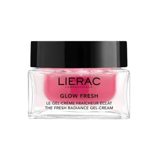 Lierac - Glow Fresh - Gel-Crème Fraicheur Éclat Visage - Illumine et Repulpe la Peau - Gel Crème Visage léger