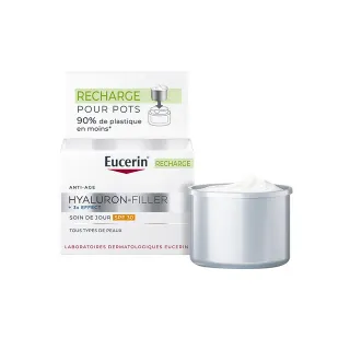 Eucerin - Hyaluron-filler +3x Effect - Recharge Soin De Jour Spf30 Anti-âge - Tous Types De Peaux, 50ml