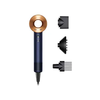 Sèche cheveux DYSON Supersonic cheveux bouclés à frisés - bleu de Prusse cuivré