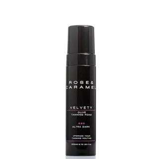 Rose & Caramel Velvety Mousse autobronzante Vert olive foncé 200 ml