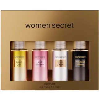 Body Mist Coffret - Brumes Corporelles Parfumées-4 x 50ml Women'Secret Parfum