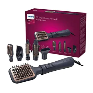 Philips Série 5000 - Brosse soufflante avec 5 accessoires de coiffure (modèle BHA530/00)